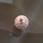 Rose Gold Plated Copper Crystal Disco Ball Charm - Huangs Jadeite and Jewelry Pte Ltd