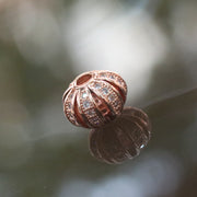 Rose Gold Plated Copper Crystal Ball Charm - Huangs Jadeite and Jewelry Pte Ltd