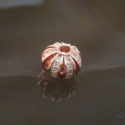 Rose Gold Plated Copper Crystal Ball Charm - Huangs Jadeite and Jewelry Pte Ltd