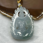 Rare Great Grand Master Icy Blue Green Jadeite Guan Yin 59.41g 65.1 by 45.6 by 15.5 mm - Huangs Jadeite and Jewelry Pte Ltd