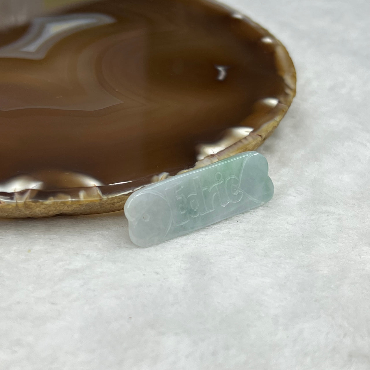 Type A Green Jade Jadeite Edric Pendant 5.73g 41.9 by 13.7 by 4.7mm - Huangs Jadeite and Jewelry Pte Ltd