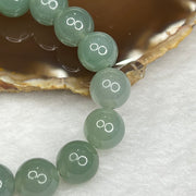 RARE Type A Semi Icy Sky blue and Green Bracelet 59.76g 13.0mm/bead 16 Beads - Huangs Jadeite and Jewelry Pte Ltd