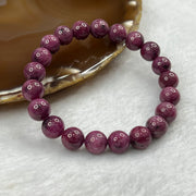 Ruby 红宝石 bracelet 32.55g 9.3mm/bead 21 beads - Huangs Jadeite and Jewelry Pte Ltd