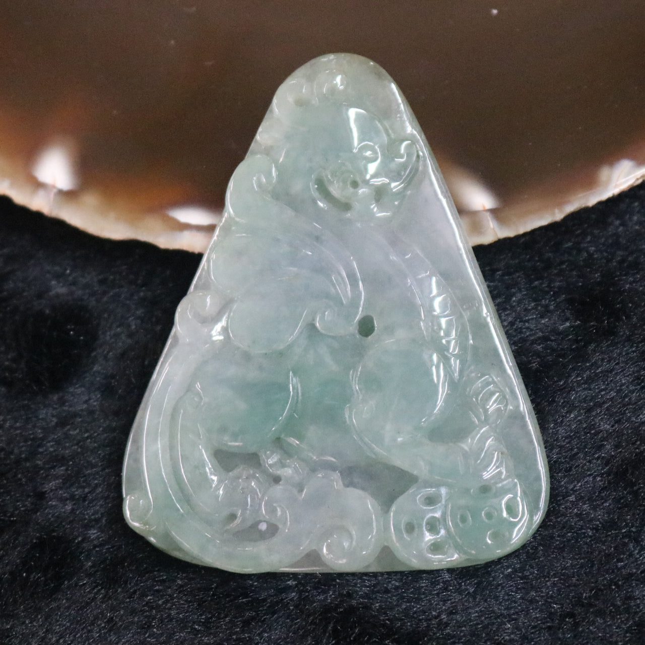 Type A Burmese Jade Jadeite Pixiu Tian Lu - 30.63g L49.2 W60.2 D6.0mm - Huangs Jadeite and Jewelry Pte Ltd