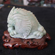 Type A Burmese Jade Jadeite Dragon Display - 498.32g L116.0 W85.0 D36.0mm - Huangs Jadeite and Jewelry Pte Ltd