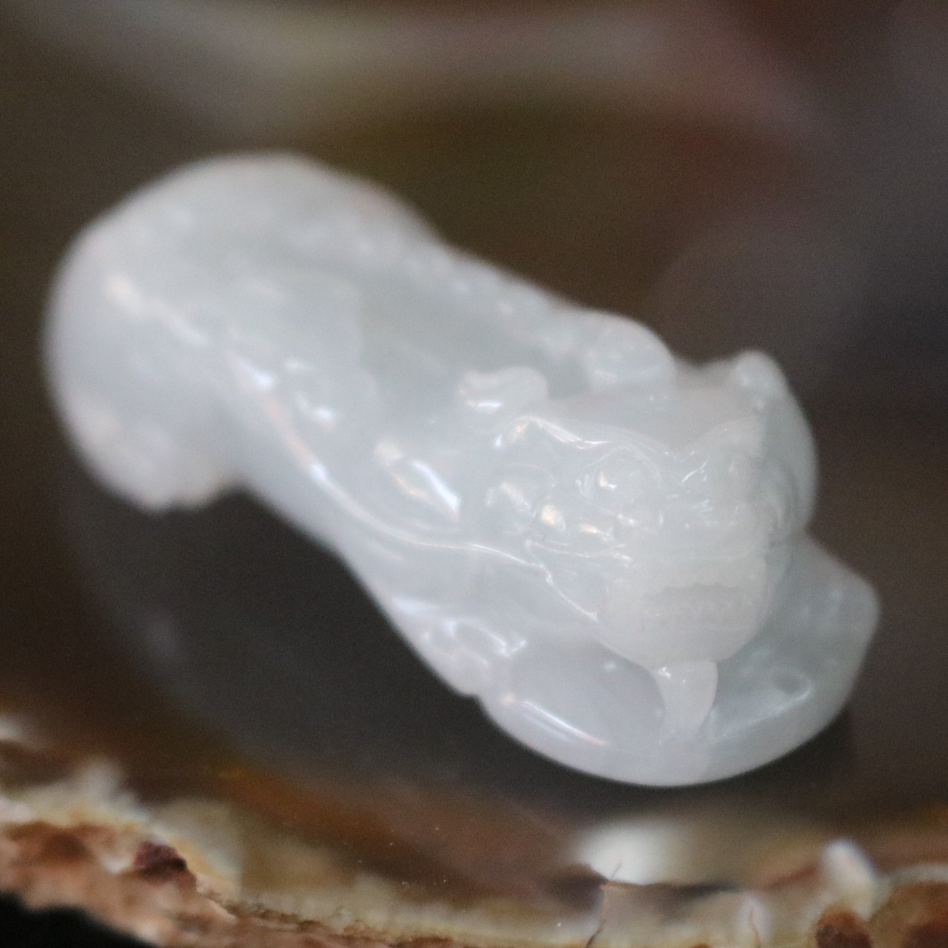 Type A Burmese Jade Jadeite Pixiu - 20.3g L41.9 W17.3 D14.6mm - Huangs Jadeite and Jewelry Pte Ltd