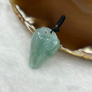 Type A Sky Blue Bat Jade Jadeite Pendant 6.7g 28.2 by 20.1 by 8.3 mm - Huangs Jadeite and Jewelry Pte Ltd