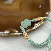 Type A Semi Icy Green Pixiu Jadeite Bracelet 2.67g 16.9 by 13.6 by 5.9mm - Huangs Jadeite and Jewelry Pte Ltd