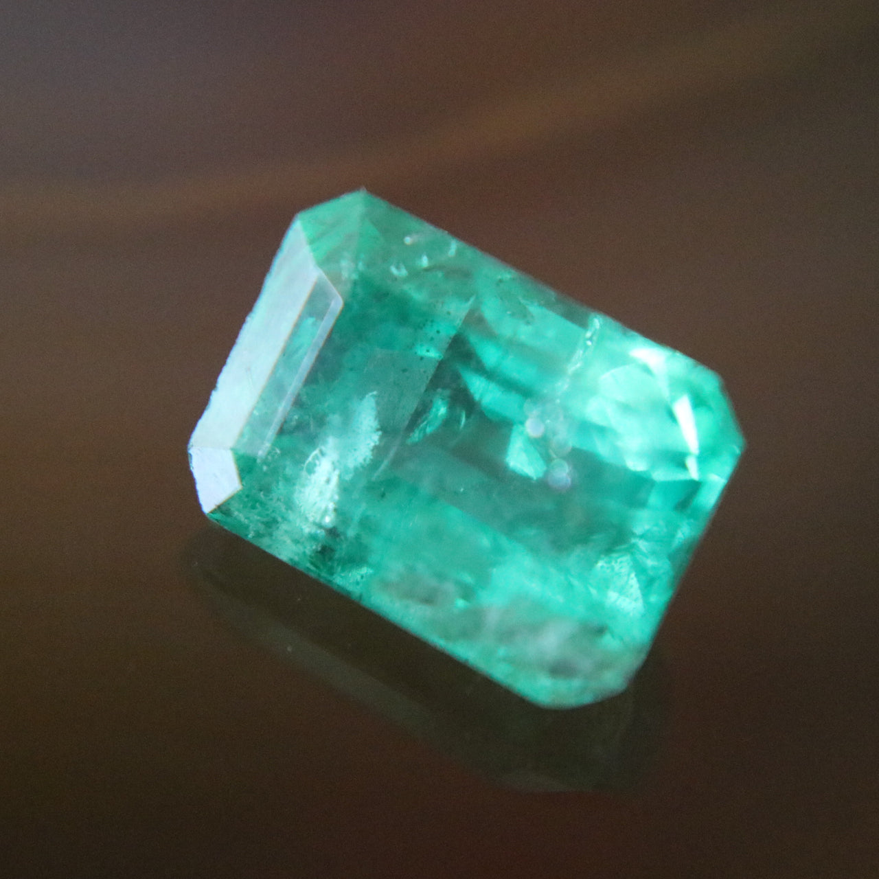 Natural Faceted Columbia Emerald 祖母绿宝石 - 5.78 cts L11.7 W8.4 D7.3mm - Huangs Jadeite and Jewelry Pte Ltd