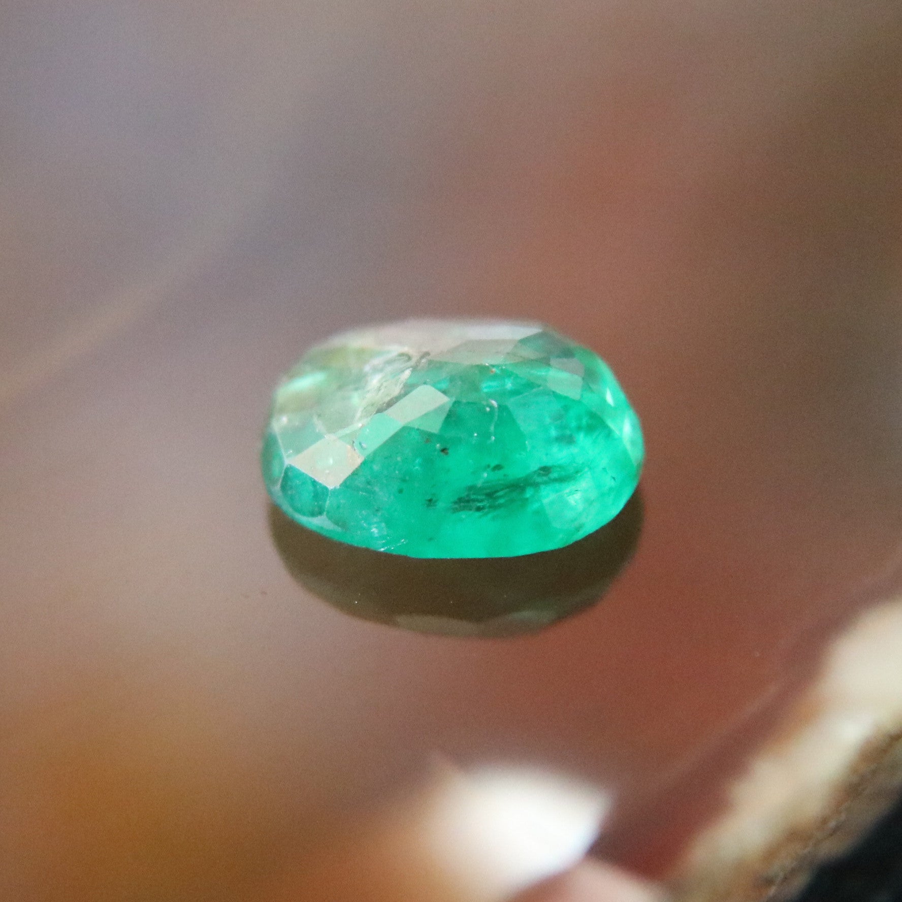 Natural Faceted Columbia Emerald 祖母绿宝石 - 3.53 cts L11.3 W8.3 D5.1mm - Huangs Jadeite and Jewelry Pte Ltd