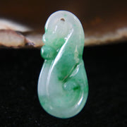 Type A Burmese Jade Jadeite Dragon - 1.33g L22.6 W10.6 D3.3mm - Huangs Jadeite and Jewelry Pte Ltd