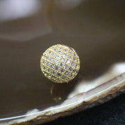 Gold Plated Copper Disco Ball Charm - Huangs Jadeite and Jewelry Pte Ltd