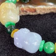 Type A Burmese Jade Jadeite Pig Piglets Bracelet - 54.46g each about 18.1 by 13.9mm - Huangs Jadeite and Jewelry Pte Ltd