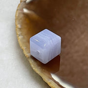 Natural Blue Crystal Cube Charm - 2.7g 10.5 by 10.8 by 10.5mm - Huangs Jadeite and Jewelry Pte Ltd