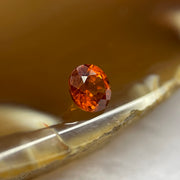 Natural Orange Red Garnet Crystal Stone for Setting - 1.05ct 5.3 by 5.3 by 3.3mm - Huangs Jadeite and Jewelry Pte Ltd