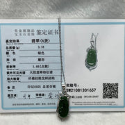 Type A Green Omphacite Jade Jadeite Ruyi - 3.18g 37.0 by 12.7 by 6.3mm - Huangs Jadeite and Jewelry Pte Ltd