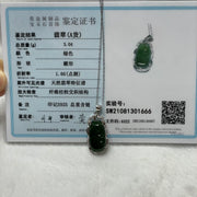 Type A Green Omphacite Jade Jadeite Ruyi - 3.04g 32.0 by 13.9 by 5.6mm - Huangs Jadeite and Jewelry Pte Ltd