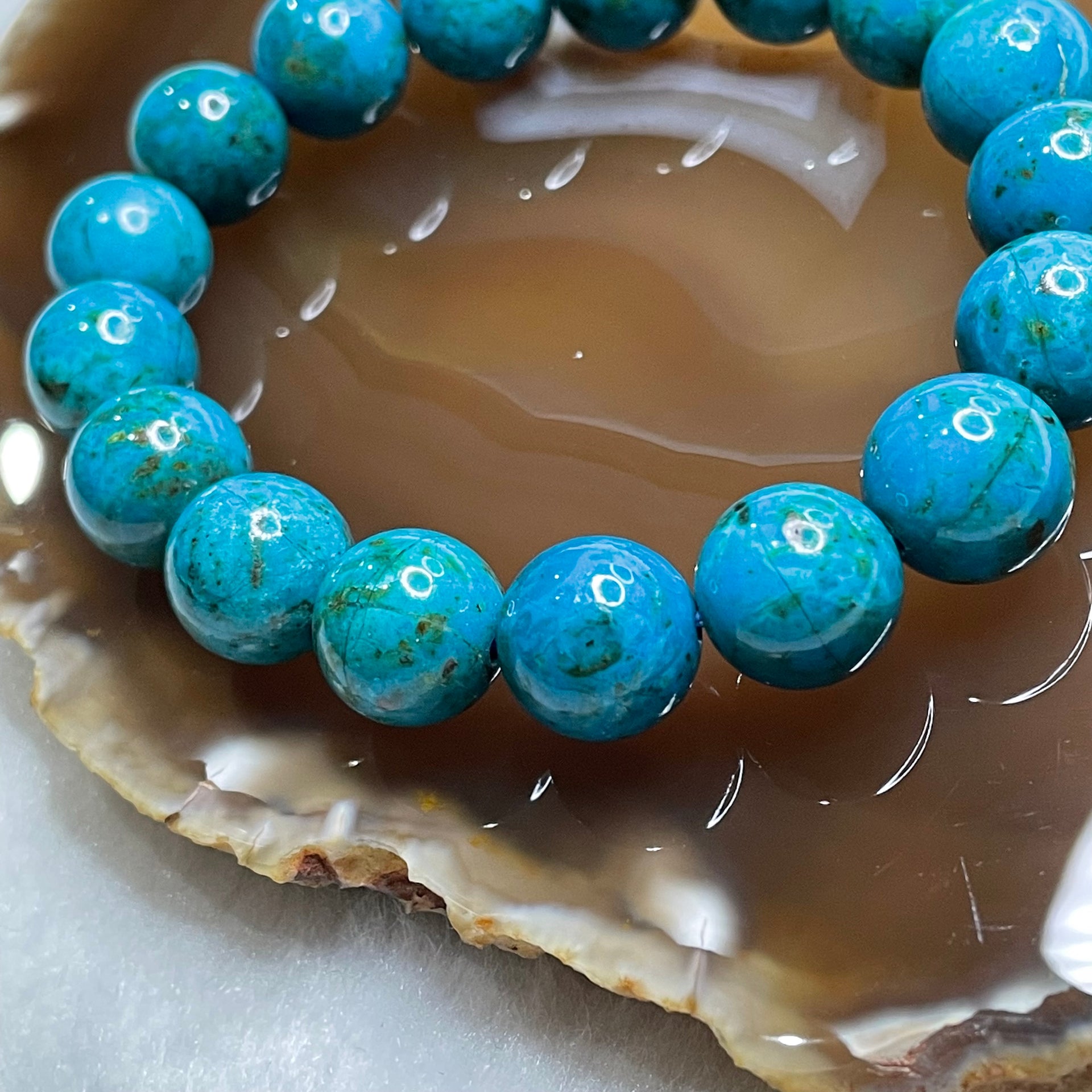 Natural Phoenix Stone Crystal Bracelet 36.74g 12.2mm/bead 17 beads - Huangs Jadeite and Jewelry Pte Ltd