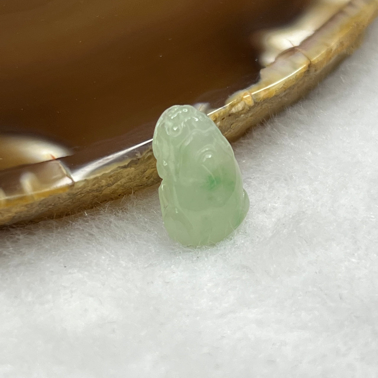 Type A Semi Icy Green Jade Jadeite Pixiu Pendant - 1.27 g 15.4 by 9.7 by 4.7 mm - Huangs Jadeite and Jewelry Pte Ltd