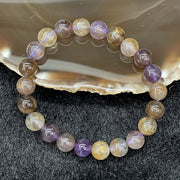 Natural Purple Titanium 紫钛晶 Bracelet 22 beads - 20.03g 8.8mm/bead - Huangs Jadeite and Jewelry Pte Ltd