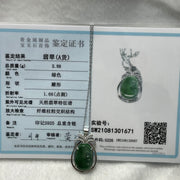 Type A Green Omphacite Jade Jadeite Ruyi - 2.88g 30.9 by 17.2 by 5.2mm - Huangs Jadeite and Jewelry Pte Ltd