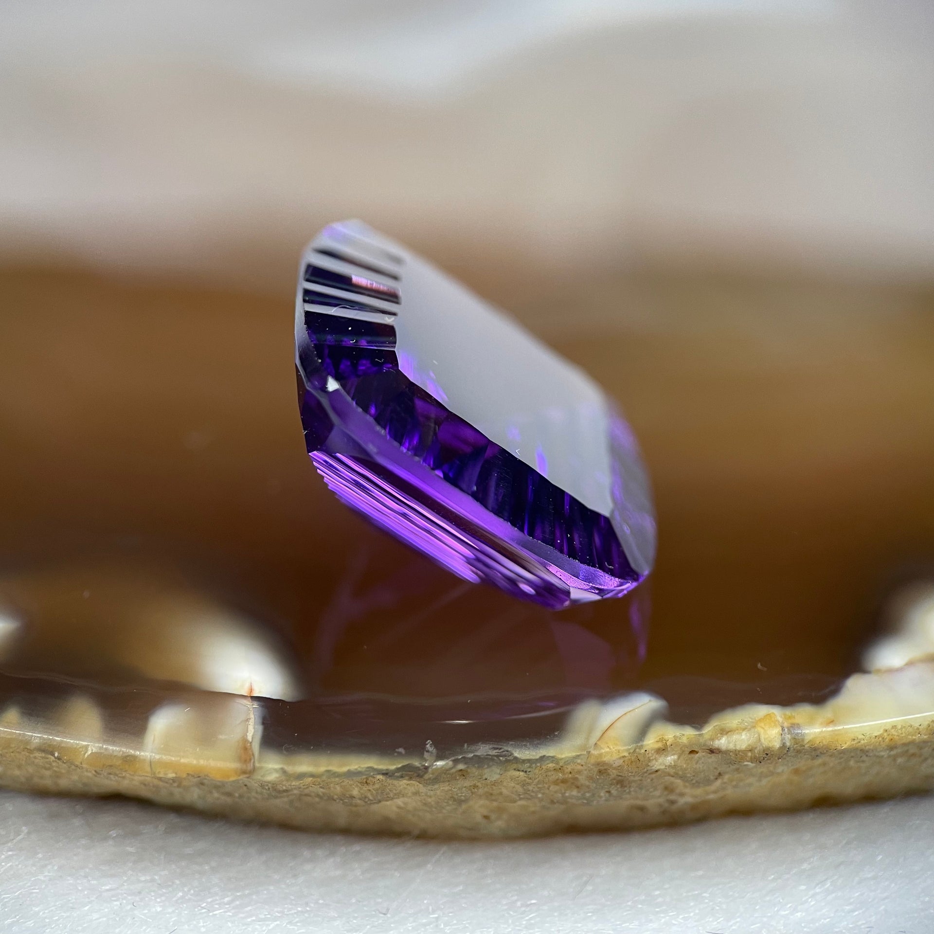 Natural Amethyst 26.30 carats 21.5 by 20.8 by 10.6mm - Huangs Jadeite and Jewelry Pte Ltd