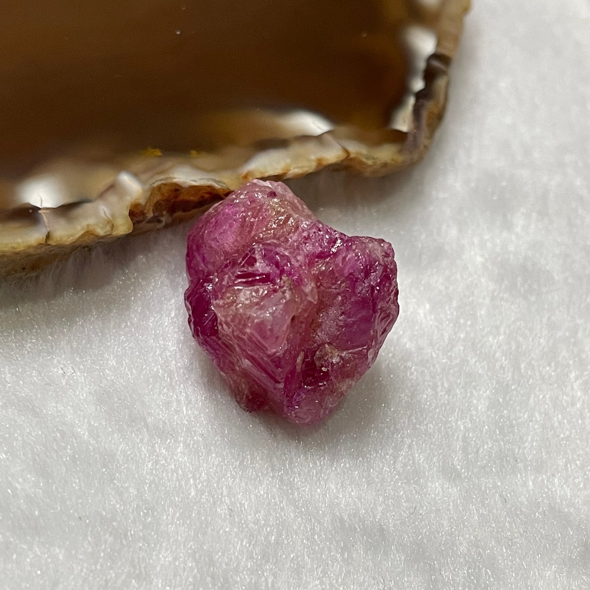 Natural Ruby Rough 74.45 carats 23.1 by 20.9 by 17.8mm - Huangs Jadeite and Jewelry Pte Ltd