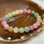 Natural Tourmaline Crystal Bracelet 电气石 29.28g 9.8mm/bead 21 beads - Huangs Jadeite and Jewelry Pte Ltd