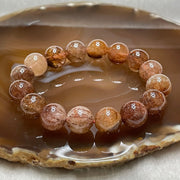 Natural Copper Rutilated Quartz 銅髮晶 41.12g 12.3mm/bead 16 beads - Huangs Jadeite and Jewelry Pte Ltd