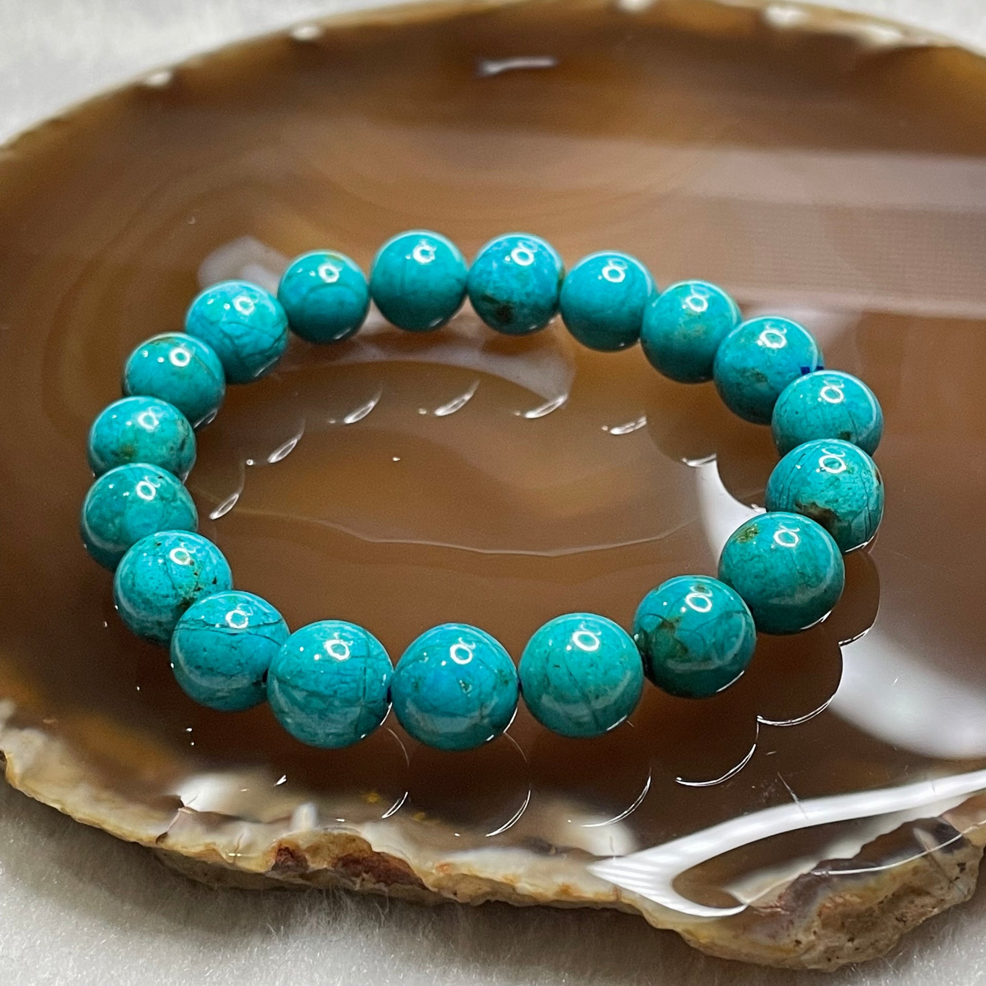 Natural Phoenix Stone Crystal Bracelet 22.18g 10.2mm/bead 19 beads - Huangs Jadeite and Jewelry Pte Ltd