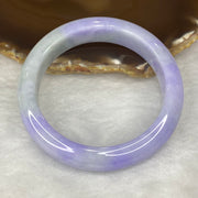 Rare Intense Bright Lavender Jadeite Bangle 80.62g Inner Dia 59.8mm 14.7 by 9.6mm - Huangs Jadeite and Jewelry Pte Ltd