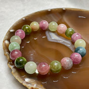 Natural Tourmaline Crystal Bracelet 电气石 40.63g 11.2mm/bead 19 beads - Huangs Jadeite and Jewelry Pte Ltd