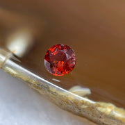 Natural Orange Red Garnet Crystal Stone for Setting - 1.05ct 5.7 by 5.7 by 3.7mm - Huangs Jadeite and Jewelry Pte Ltd