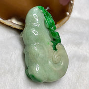 Rare Type A Yang Green Jade Jadeite Dragon 86.34g 65.9 by 44.7 by 18.4mm - Huangs Jadeite and Jewelry Pte Ltd