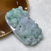 Type A Lavender & Green Jade Jadeite Buddha 72.32g 66.8 by 40.3 by 13.2mm - Huangs Jadeite and Jewelry Pte Ltd