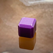 Natural Purple Cube Charm - 3.7g 12.5 by 12.5 by 12.5mm - Huangs Jadeite and Jewelry Pte Ltd