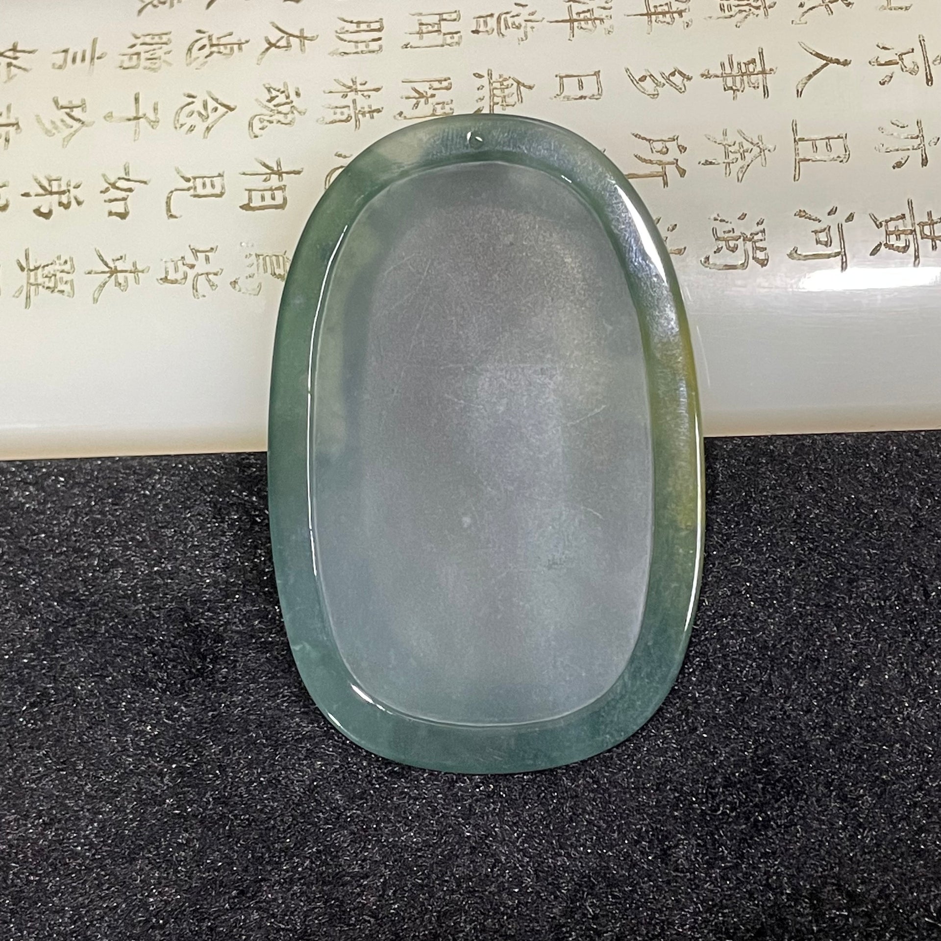 Type A Icy Blueish Green Jade Jadeite Zhong Kui Pendant - 34.3G 66.2 by 44.5 by 6.6mm - Huangs Jadeite and Jewelry Pte Ltd