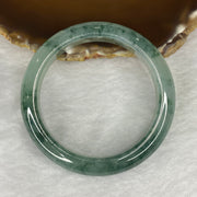 Rare High End ICY Type A Piao Hua Jadeite Bangle 60.19g 56.5mm 12.4 by 8.7mm - Huangs Jadeite and Jewelry Pte Ltd