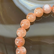 Natural Sunstone Beads Bracelet - 太阳石 - 16.42g 8.3mm/bead 23 beads - Huangs Jadeite and Jewelry Pte Ltd