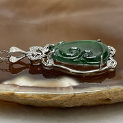 Type A Green Omphacite Jade Jadeite Ruyi - 3.10g 34.4 by 15.6 by 5.3mm - Huangs Jadeite and Jewelry Pte Ltd