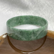 Type A Dou Qing Green Jade Jadeite Bangle - 17.37g Inner Diameter 53.6 Thickness 15.4 by 2.1mm - Huangs Jadeite and Jewelry Pte Ltd