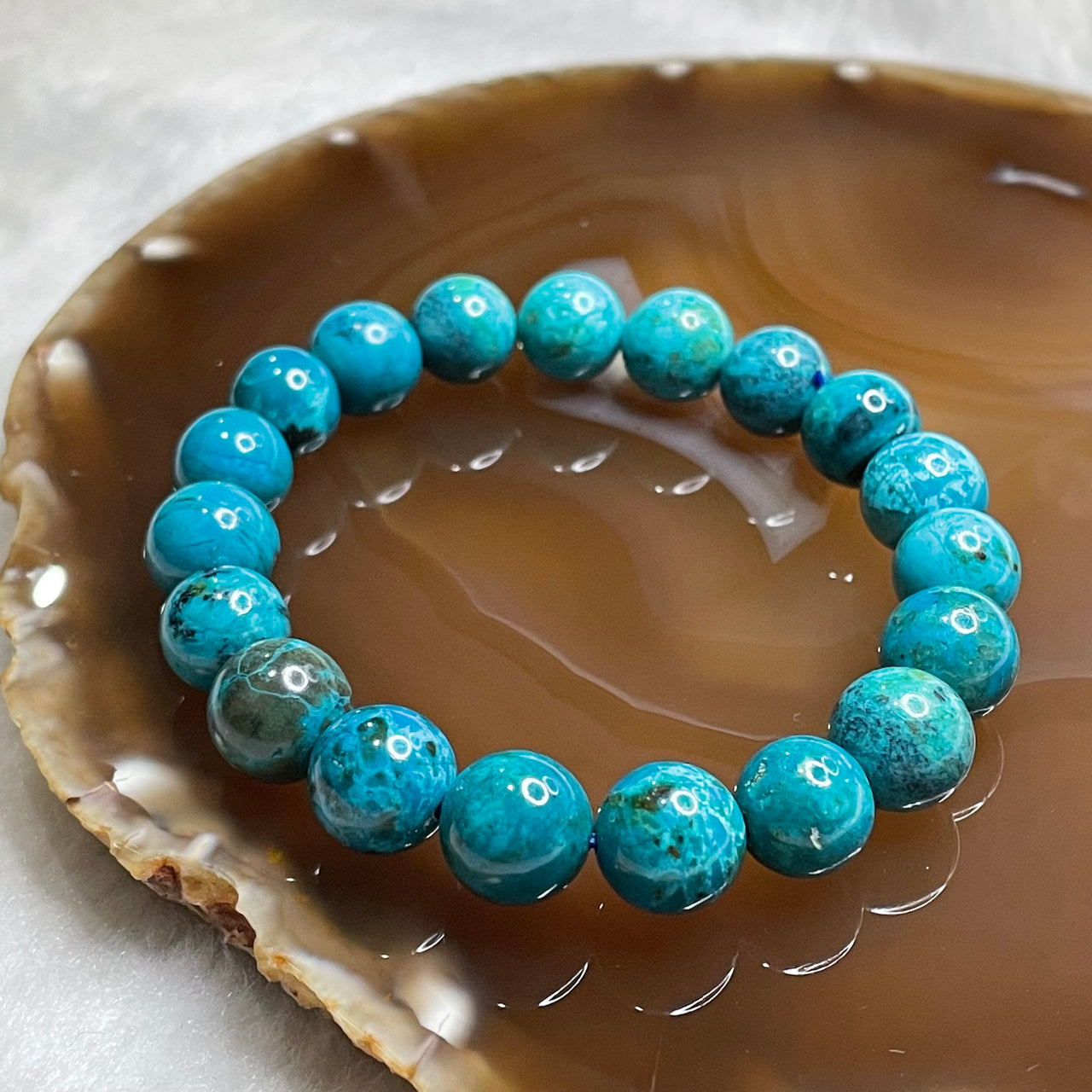 Natural Phoenix Stone Crystal Bracelet 25.88g 10.7mm/bead 19 beads - Huangs Jadeite and Jewelry Pte Ltd