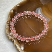 Natural High Quality Strawberry Quartz 13.28g 7.3mm/bead 26 beads - Huangs Jadeite and Jewelry Pte Ltd