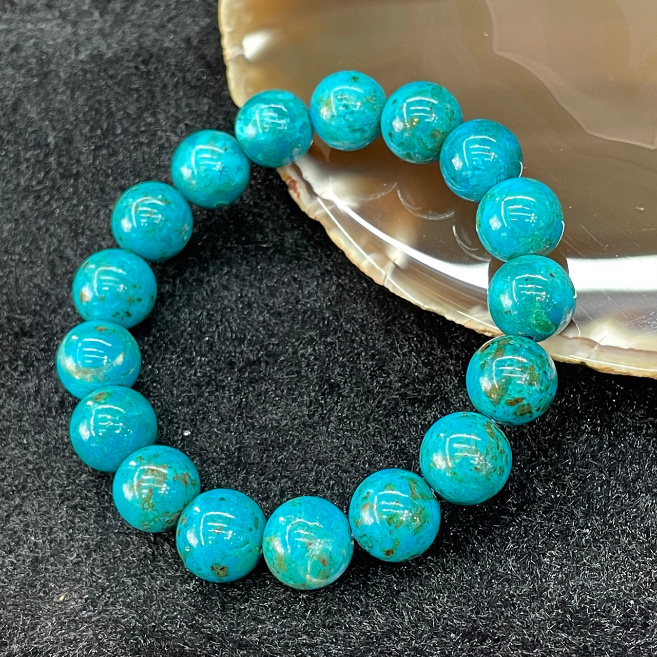 Natural Phoenix Stone Bracelet 凤凰石 - 36.38g 12.1mm/bead 17 beads - Huangs Jadeite and Jewelry Pte Ltd