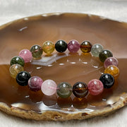 Natural Tourmaline Crystal Bracelet 电气石 32.89g 10.3mm/bead 19 beads - Huangs Jadeite and Jewelry Pte Ltd