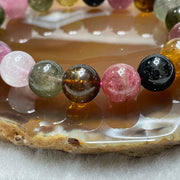 Natural Tourmaline Crystal Bracelet 电气石 32.89g 10.3mm/bead 19 beads - Huangs Jadeite and Jewelry Pte Ltd