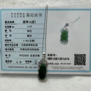 Type A Green Omphacite Jade Jadeite Ruyi - 3.03g 40.6 by 13.0 by 5.4mm - Huangs Jadeite and Jewelry Pte Ltd