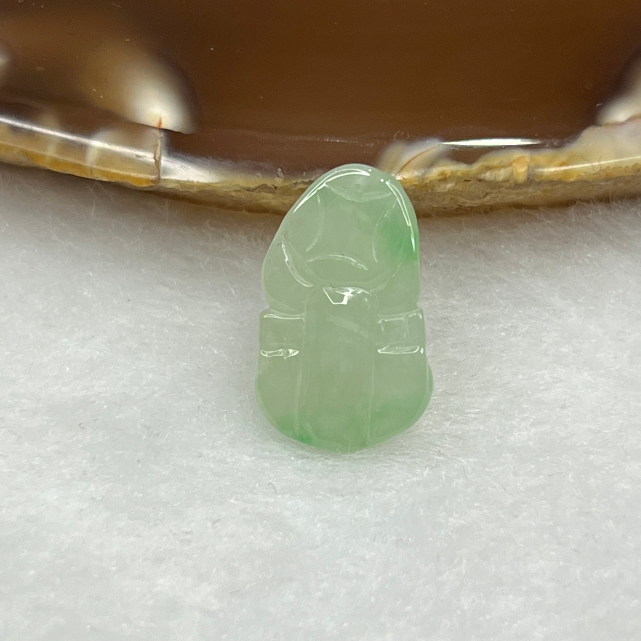 Type A Semi Icy Green Jade Jadeite Pixiu Pendant - 1.75 g 17.1 by 11.0 by 5.0 mm - Huangs Jadeite and Jewelry Pte Ltd