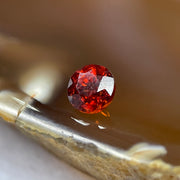 Natural Orange Red Garnet Crystal Stone for Setting - 1.10ct 5.5 by 5.5 by 4.3mm - Huangs Jadeite and Jewelry Pte Ltd