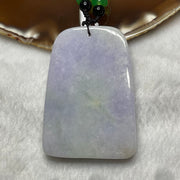 Type A Goddess Jiu Tian Xuan Nü 九天玄女 Lavender Jade Jadeite 61.17g 62.2 by 44.5 by 9.5mm - Huangs Jadeite and Jewelry Pte Ltd